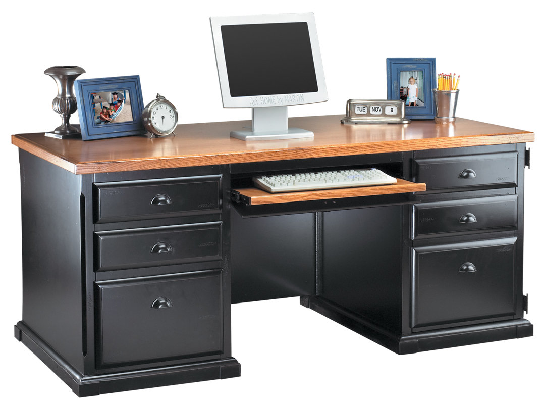 kathy ireland Home by Martin Furniture Southampton Onyx Executive Desk